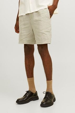 شلوارک و برمودا بژ مردانه اورسایز Jack & Jones - کد 837329282