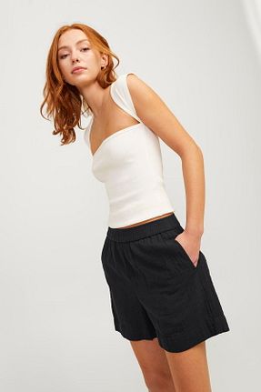 شلوارک و برمودا مشکی زنانه %100 پنبه Jack & Jones - کد 837328959
