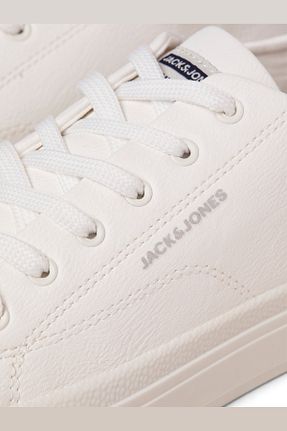 کفش اسنیکر سفید مردانه بند دار Jack & Jones - کد 848602159