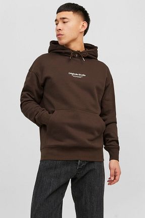 سوئیشرت قهوه ای مردانه چاپی Jack & Jones - کد 769723582