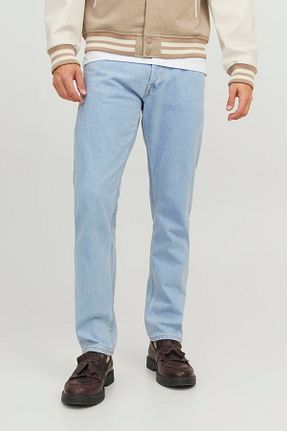 شلوار جین سرمه ای مردانه پاچه پهن Jack & Jones - کد 797328280