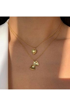 گردنبند جواهر طلائی زنانه jewelrysburcu - کد 880481432