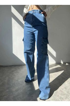 شلوار جین آبی زنانه رگولار Trn JNS - کد 880481320