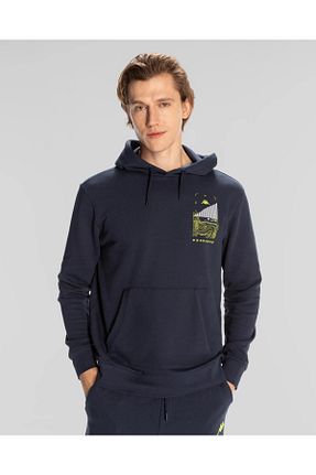 سوئیشرت آبی مردانه چاپی Kappa - کد 804209022
