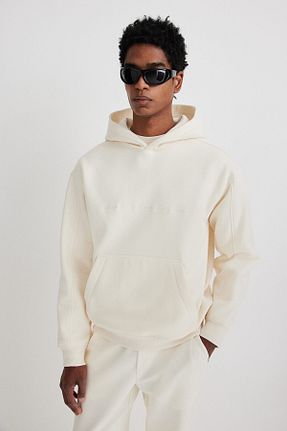سوئیشرت سفید مردانه چاپی H&M - کد 875702866