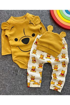 ست بالاتنه و پائین تنه زرد بچه گانه پنبه ای Babyçapa - کد 880565887