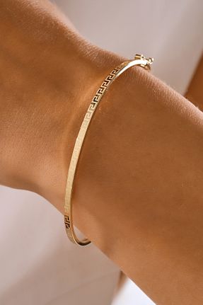 دستبند طلا طلائی مردانه 14 عیار MOOM MÜCEVHERAT - کد 880569677