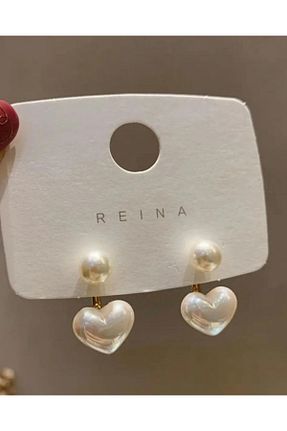 گوشواره مروارید قهوه ای مروارید آب شیرین monalisatoka - کد 880617639
