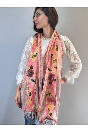 دستمال گردن نارنجی زنانه Gönülden Tasarım - کد 880630514