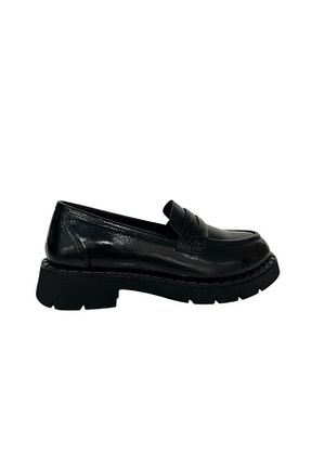 کفش لوفر مشکی زنانه چرم خالص Kemal Tanca - کد 880639406