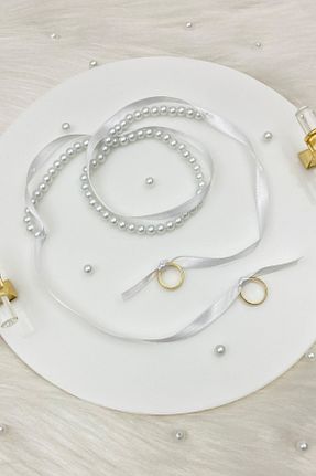 عقد و عروسی و حنابندان سفید ZEYMERADE - کد 864691865