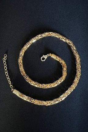 گردنبند جواهر طلائی زنانه فلزی Sose Moda - کد 445640246