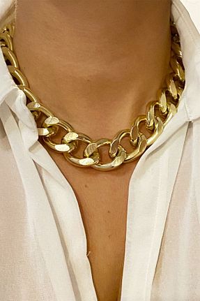 گردنبند جواهر طلائی زنانه پوشش لاکی Sose Moda - کد 331531233