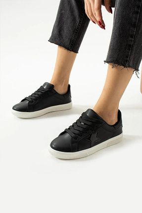 کفش اسنیکر مشکی زنانه بند دار McDark - کد 880676318