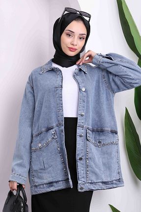 کت حجاب آبی زنانه رگولار İmajButik - کد 796055234