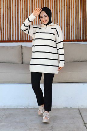 تونیک حجاب بژ زنانه پنبه ای İmajButik - کد 765770181