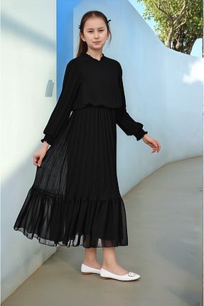 لباس حجاب مشکی بچه گانه Relaxed Pantulux - کد 880633067