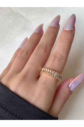 انگشتر جواهر زرد زنانه زیرکن Eylülün Takısı - کد 880768820