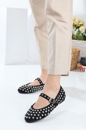 بابت مشکی زنانه پارچه ای EYLÜLDEN MODA SHOES - کد 880770746