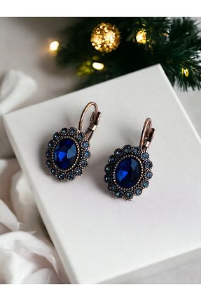 گوشواره جواهر آبی FAYRA ACCESSORIES - کد 815933361