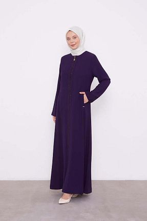 کلاه و ابایا بنفش زنانه پنبه ای Levidor - کد 880872802