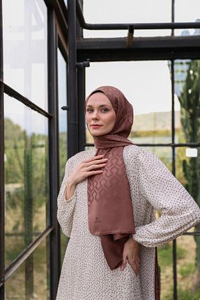 شال قهوه ای زنانه İpekhan - کد 805482266