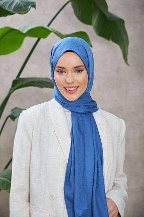 شال آبی زنانه İpekhan - کد 791171198