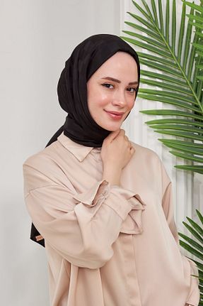 شال مشکی زنانه İpekhan - کد 681591245