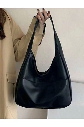 کیف دوشی مشکی زنانه چرم مصنوعی Nevnihal - کد 869582644