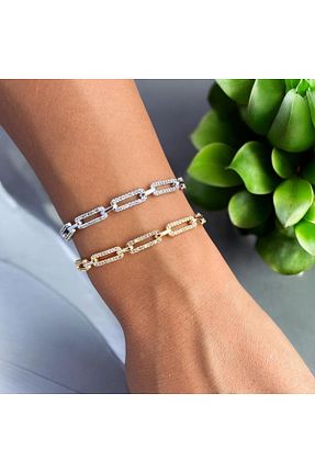 دستبند استیل (فولاد) طوسی زنانه استیل (فولاد) shop - کد 880891140