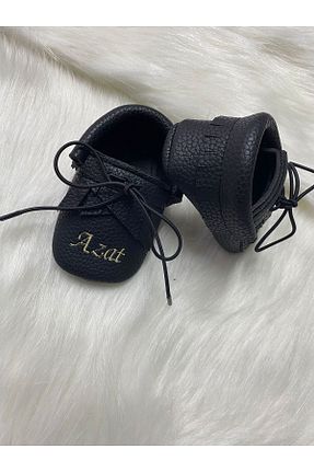 پاپوش مشکی بچه گانه چرم مصنوعی Betülün diktikleri - کد 881050245
