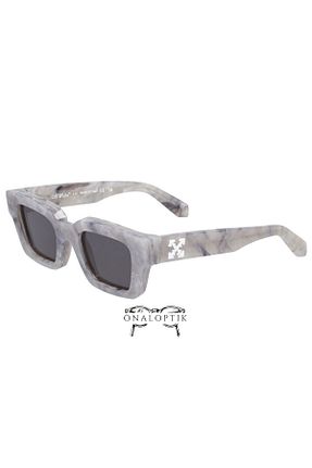 عینک آفتابی رنگی زنانه 50 OFF WHITE - کد 880927729