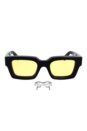 عینک آفتابی مشکی زنانه 50 OFF WHITE - کد 880929083