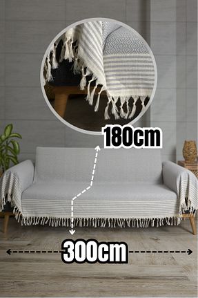 کاور مبل طوسی پنبه Akaystore - کد 872531931