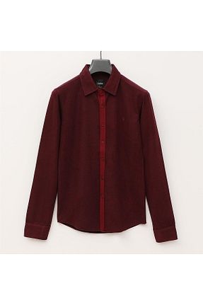 پیراهن زرشکی مردانه رگولار Dio Rise - کد 880960782