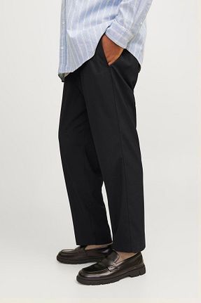 شلوار مشکی مردانه الاستان - ویسکون - پلی استر Jack & Jones - کد 883461368