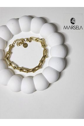 دستبند استیل (فولاد) متالیک زنانه استیل (فولاد) Lujo - کد 881097333