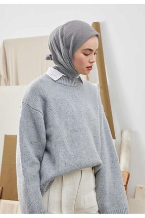 روسری طوسی پنبه ای Güneş - کد 870286722