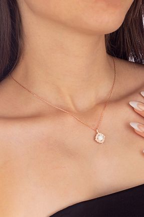 گردنبند نقره صورتی زنانه 925 عیار Else Silver - کد 867219575