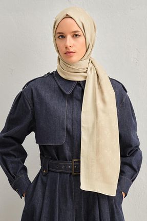 شال بژ زنانه پنبه ای Armine - کد 891440934