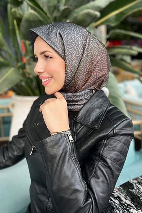 روسری نباتی پلی استر Sultan - کد 881213397