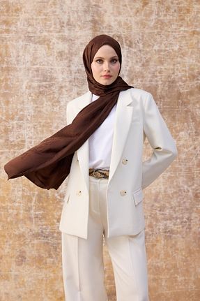 شال قهوه ای زنانه İpekhan - کد 881262610