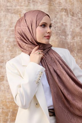 شال قهوه ای زنانه İpekhan - کد 881262669