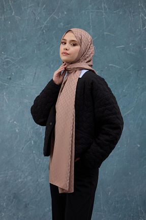 شال قهوه ای زنانه İpekhan - کد 881262784