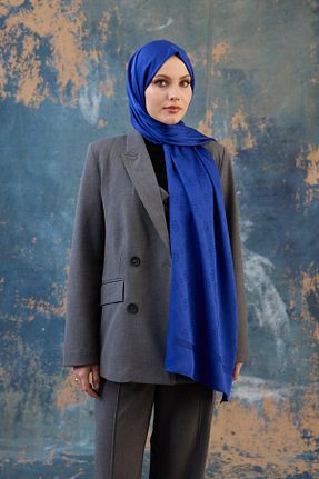 شال سرمه ای زنانه İpekhan - کد 881262472