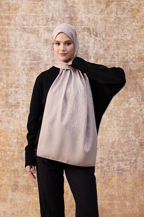 شال قهوه ای زنانه İpekhan - کد 881262676