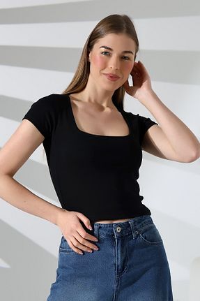 تیشرت مشکی زنانه اورسایز Endies - کد 881277939