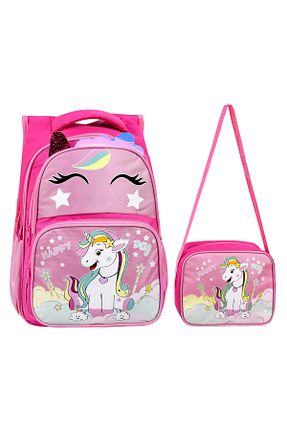 کیف مدرسه صورتی بچه گانه پارچه ای Little Jom - کد 936726383
