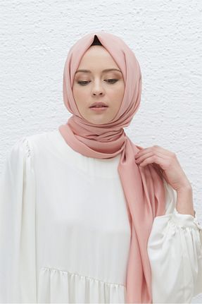 شال نارنجی زنانه پنبه پلی استر Sima - کد 646745789