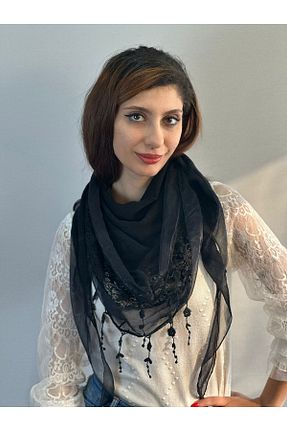 دستمال گردن مشکی زنانه Gönülden Tasarım - کد 880569345